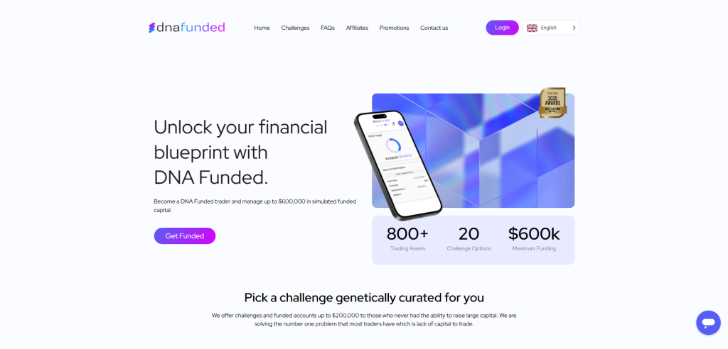DNA Funded Landing Page
