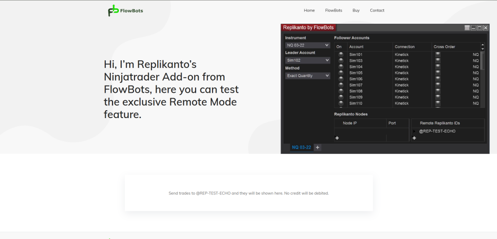 Replikanto Landing Page