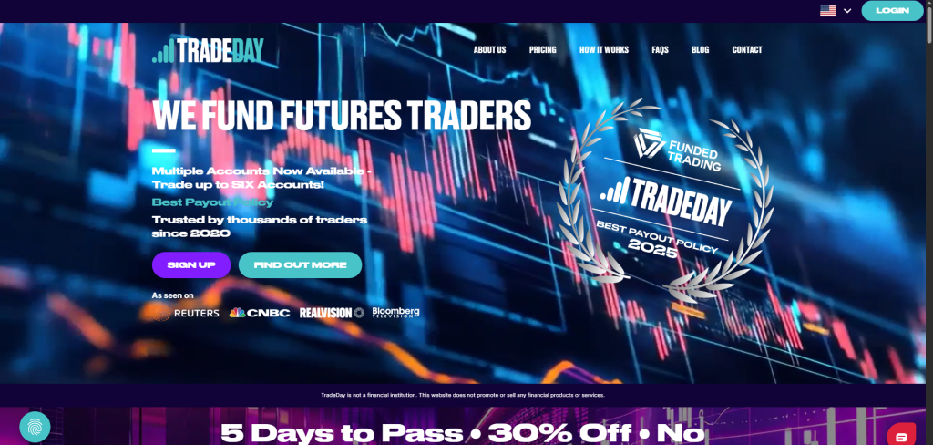 TradeDay Landing Page