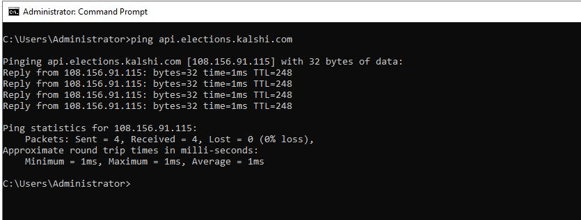 Kalshi Real Latency