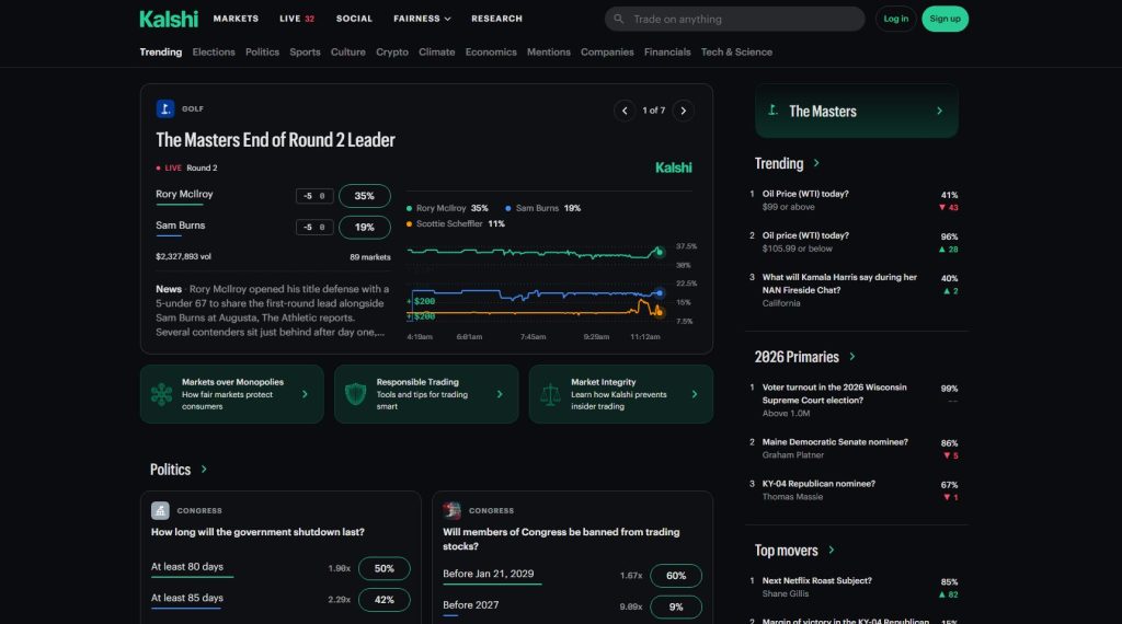 Kalshi Prediction Trading