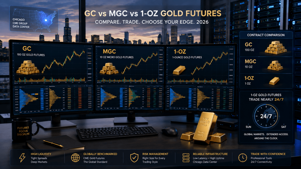 Gold Futures Trading in 2026 GC vs MGC vs 1-Ounce Gold Explained